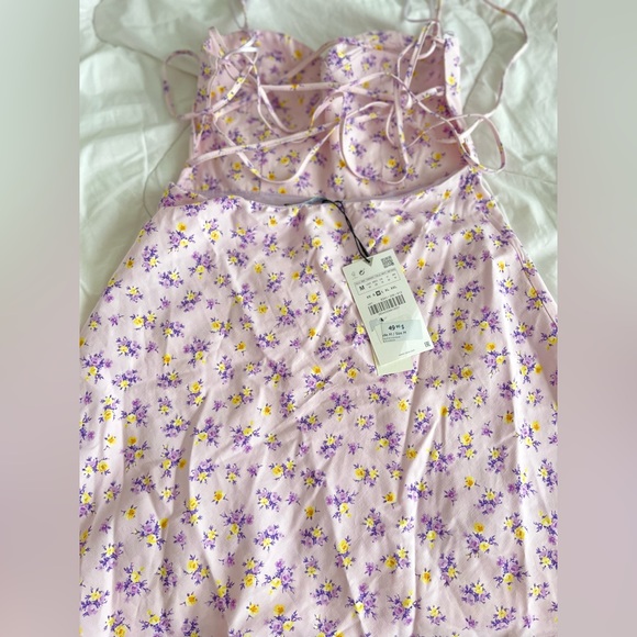 NWT ZARA PRINTED DRESS, SIZE S - Picture 6 of 7